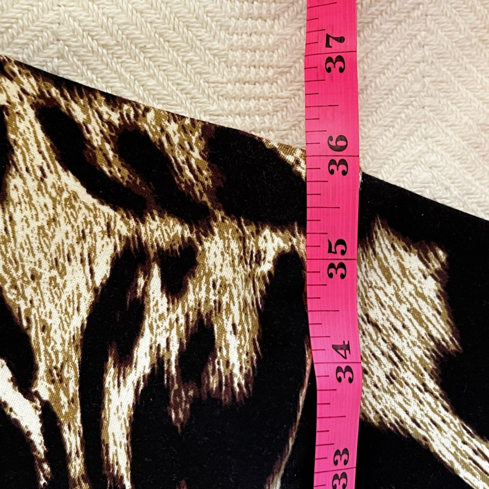 Slim-Sation Leopard Print Leggings by Multiples Size Medium - Picture 4 of 8